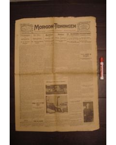 Morgon-Tidningen - Swedish newspaper of 26/06/1912, covering the 1912 Olympics in Stockholm