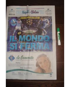 Napoli v Chelsea programme 21/02/2012 Public Compass Italian Newspaper Edition, Champions League