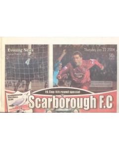 Scarborough vChelsea Evening News newspaper like programme 22/01/2004