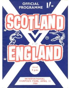 1964 Scotland v England official programme 11/04/1964