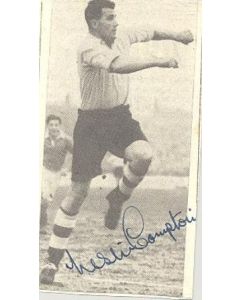 Signed Newspaper Cutting Photograph of an unknown footballer