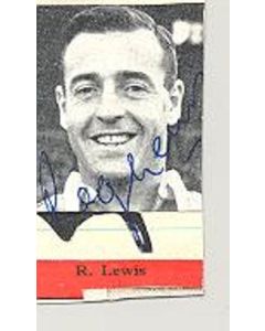 Signed Newspaper Cutting Photograph R. Lewis