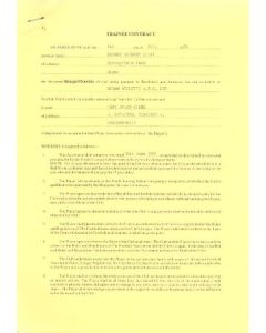Trainee Player Contract between Gary Brian Hulme and Wigan Athletic of 01/07/1989