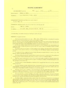 Trainee Player Contract between Terence O'Hara and Wigan Athletic of 05/07/1993
