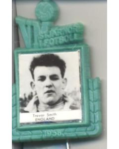 1958 World Cup Swedish Produced Badge Trevor Smith England