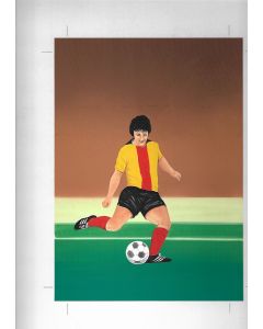 1982 World Cup match box label original artwork